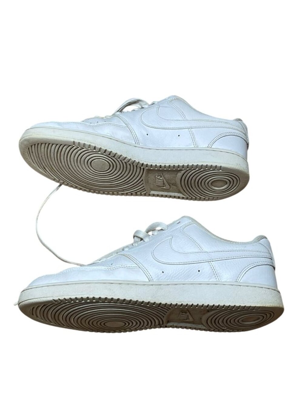 white Nike Court Vision Leather Low shoes for Women Size 10 - Picture 2 of 8